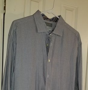 Thomas Dean Long sleeved dress shirt